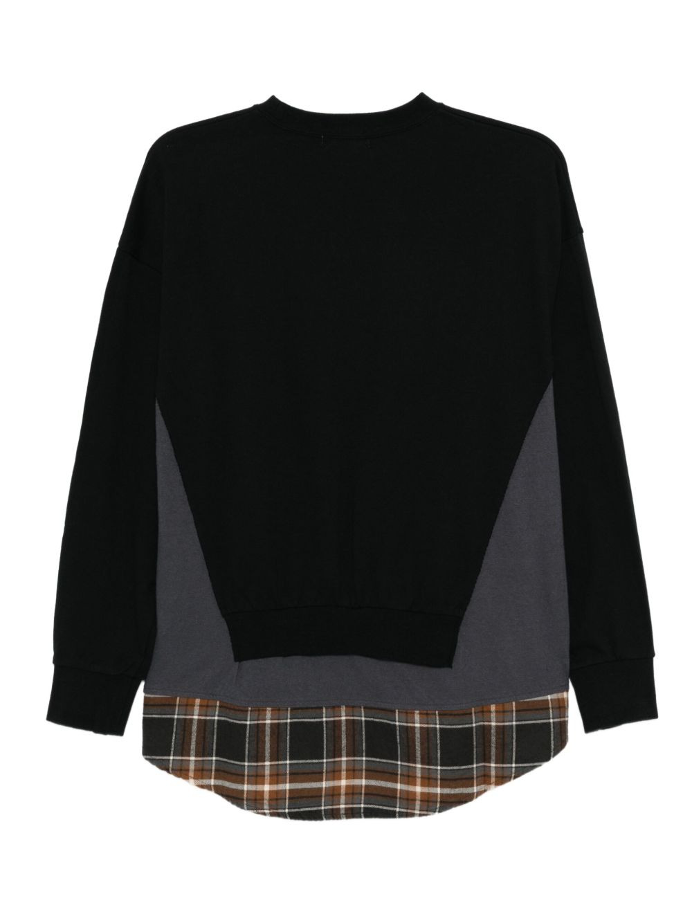 layered cotton sweatshirt - 2