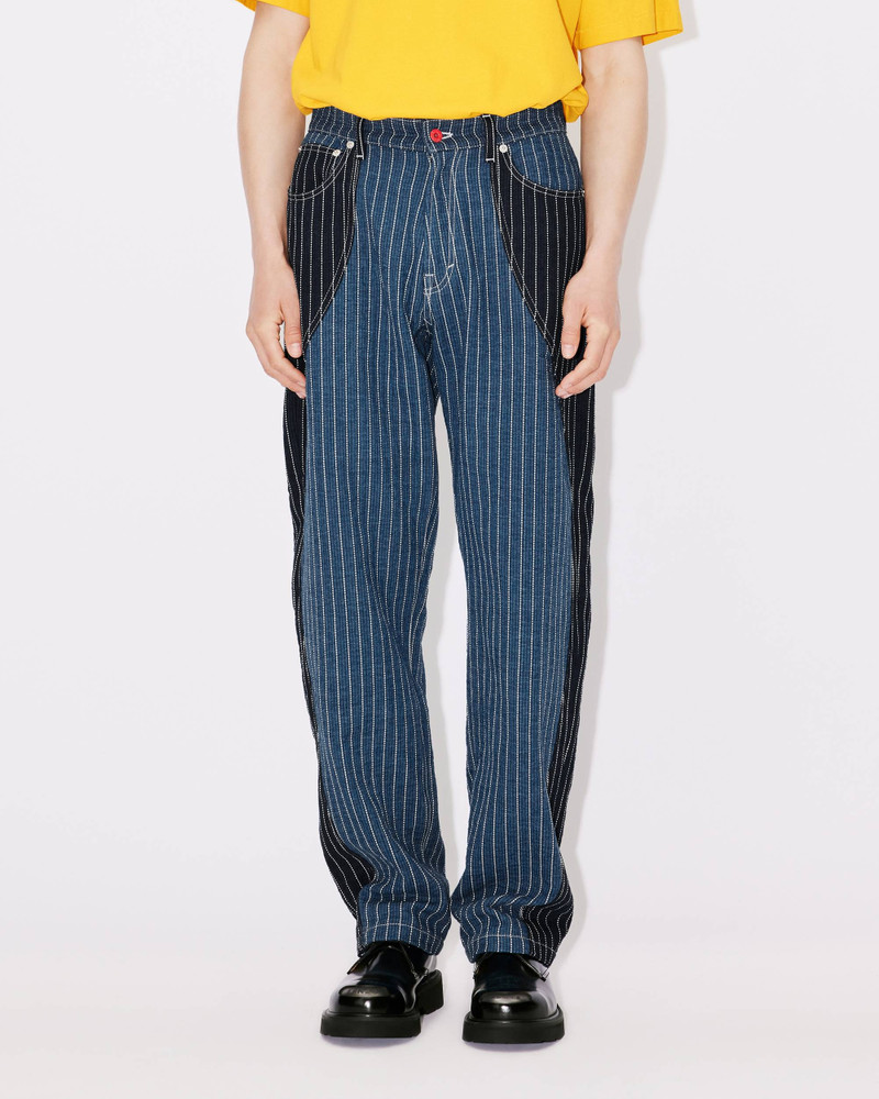 Loose patchwork jeans 4