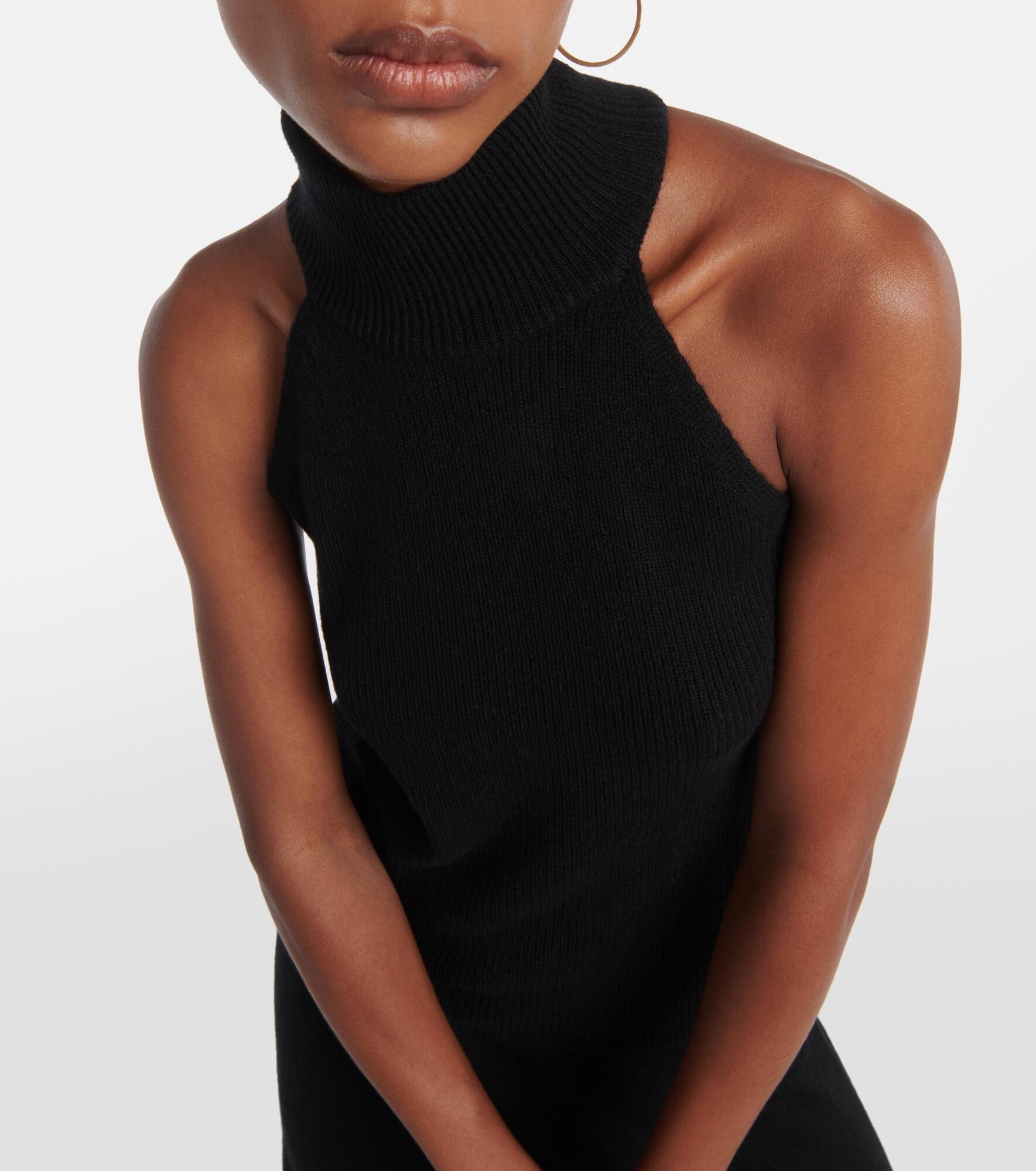 Freya turtleneck cashmere tank top - 4