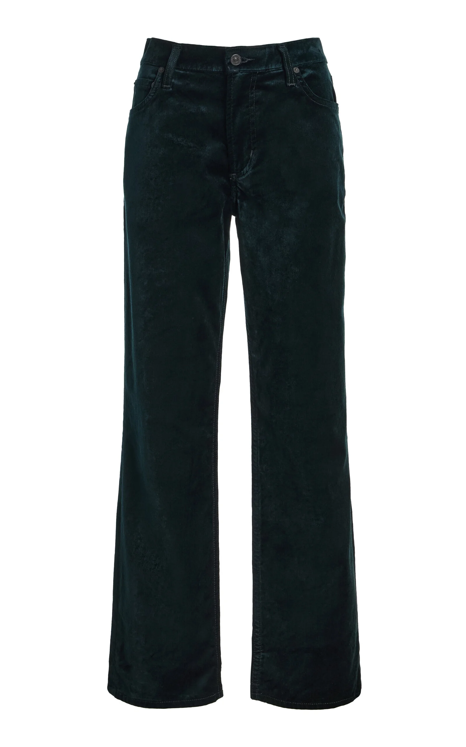 Anissa Velvet Straight-Leg Pants - 1