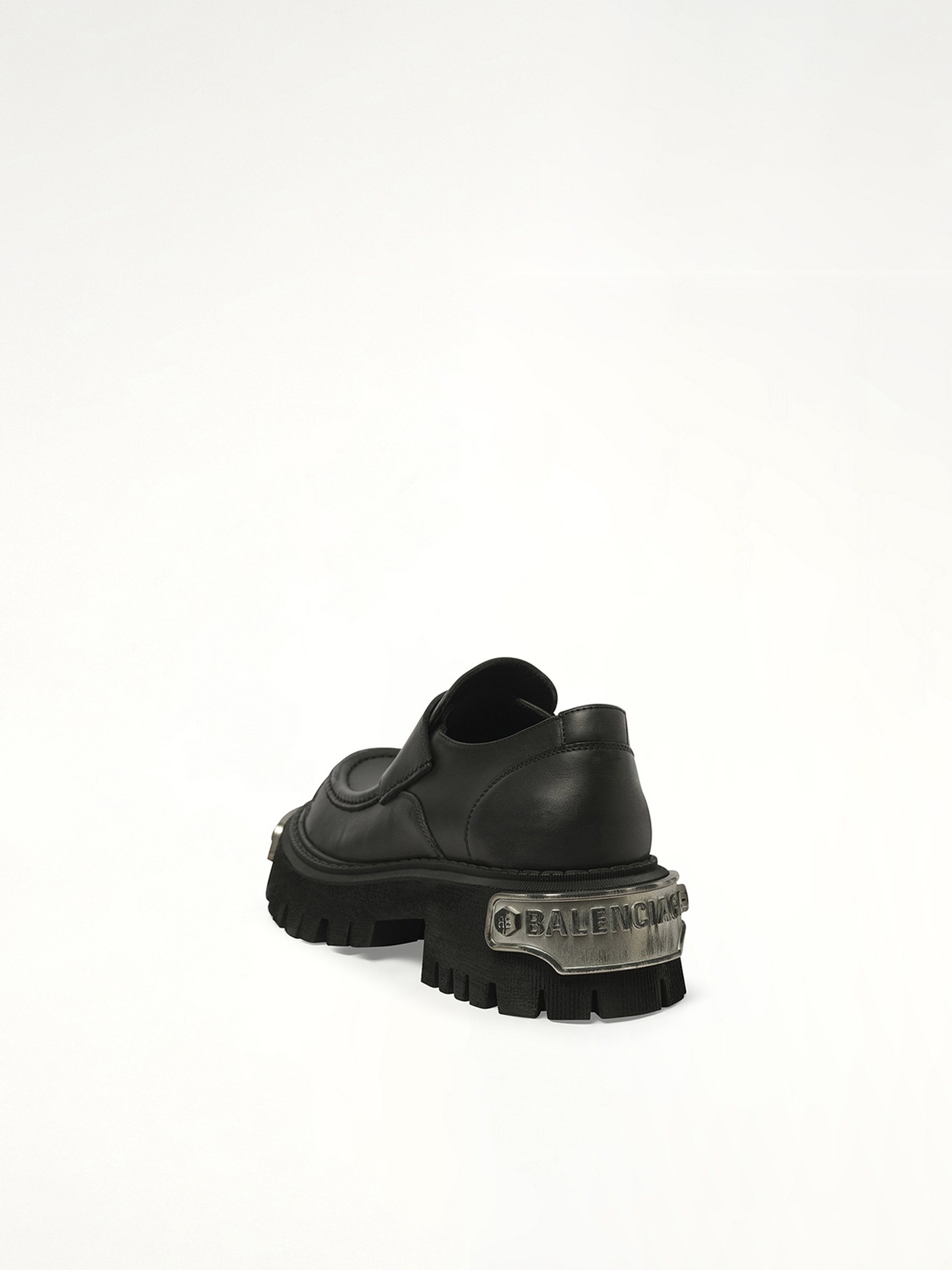 Tractor Loafer L20 in Black/Silver - 3