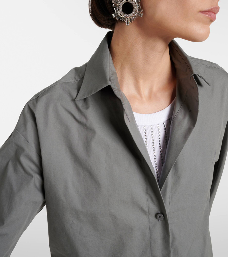 Eliza asymmetric cotton canvas shirt 4