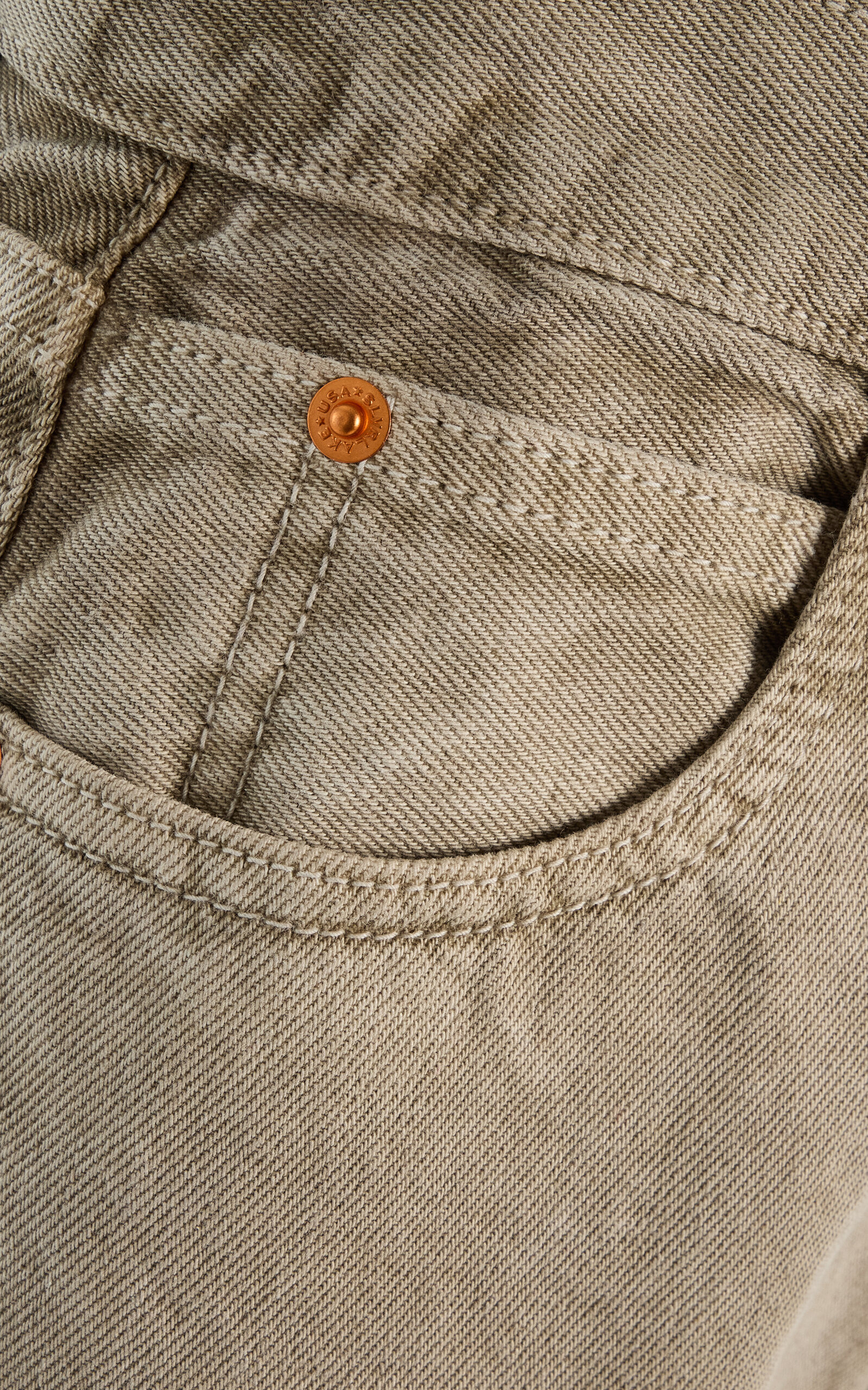 London Rigid High-Rise Straight-Leg Jeans brown - 5