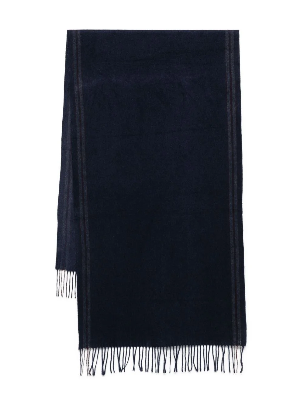 striped fringed scarf - 1