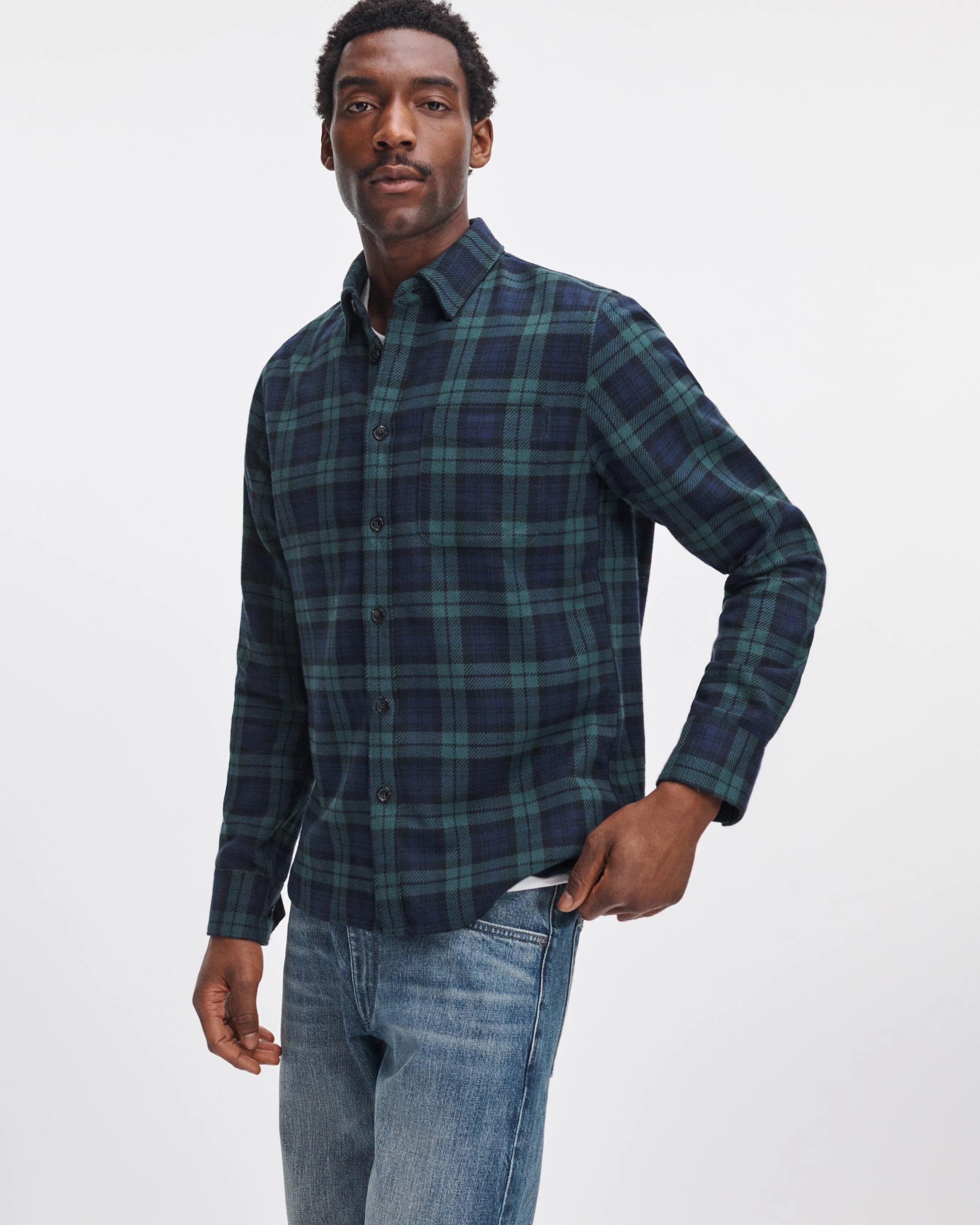 Plaid Flannel CPO Shirt - 1