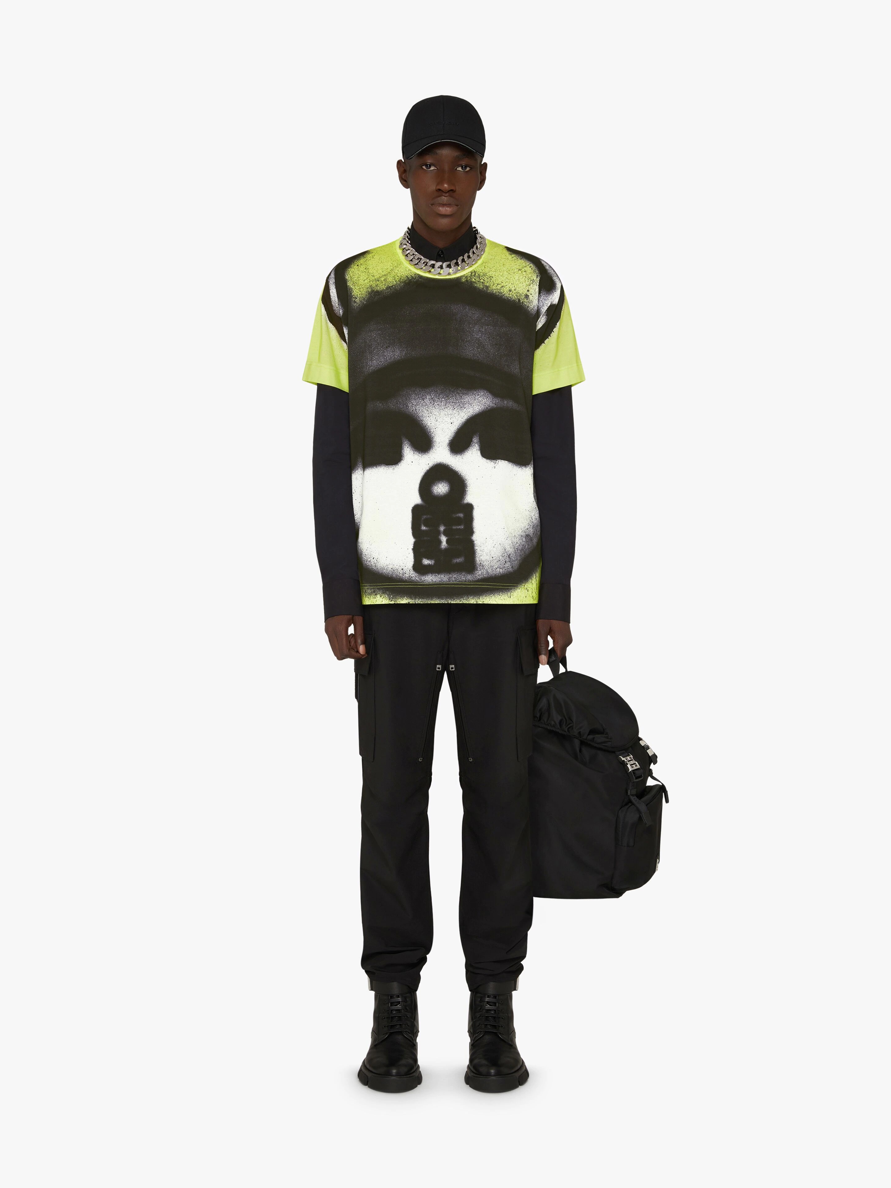 OVERSIZED T-SHIRT WITH TAG EFFECT PRINTS - 2