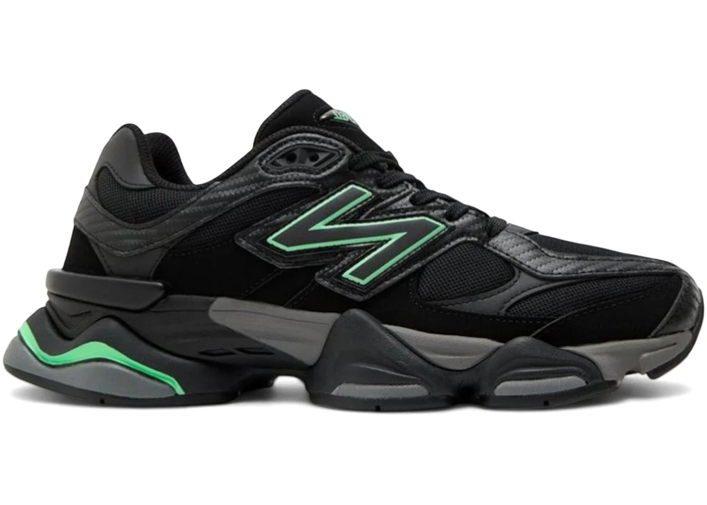 New Balance 9060 Black Grey Green - 1