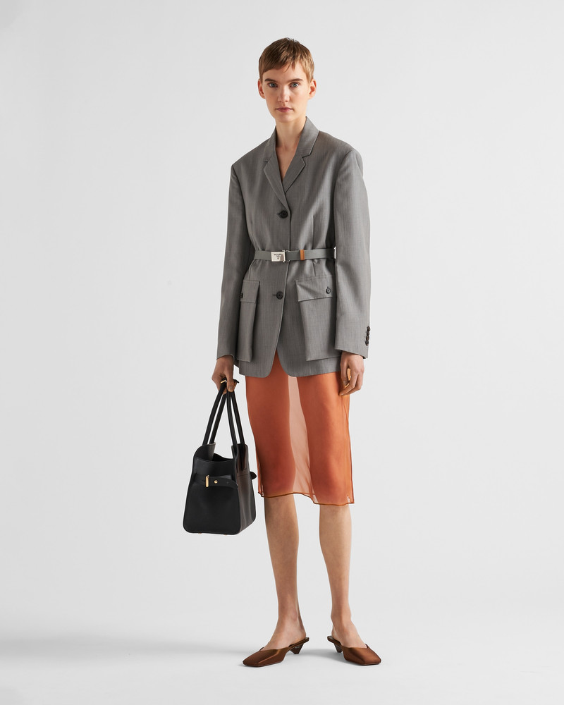 Prada Organza midi-skirt outlook