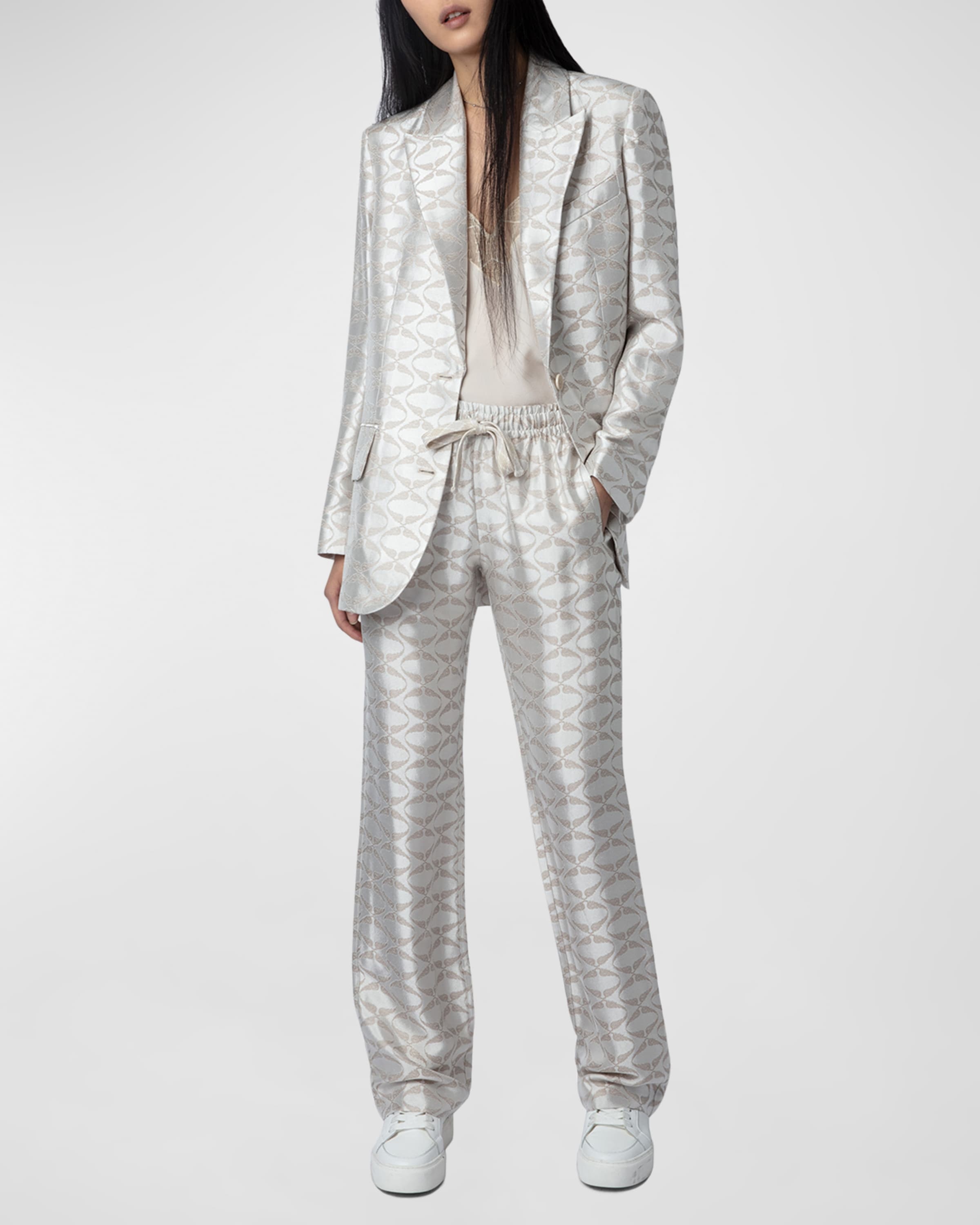 Zadig & Voltaire Pomy Jacquard Wings Pants REVERSIBLE