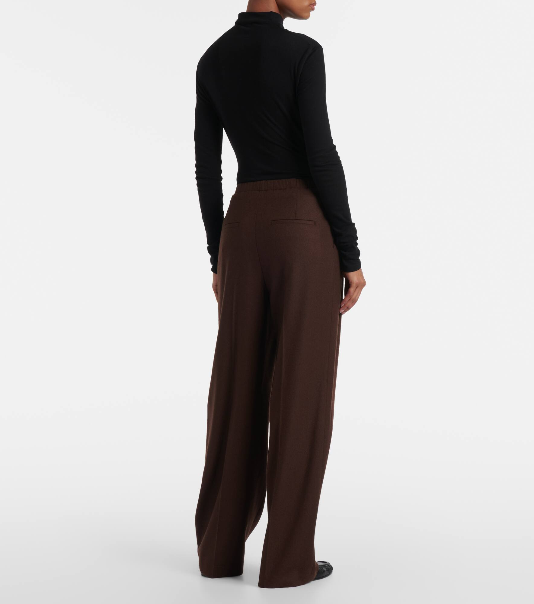 Mid-rise straight pants - 3