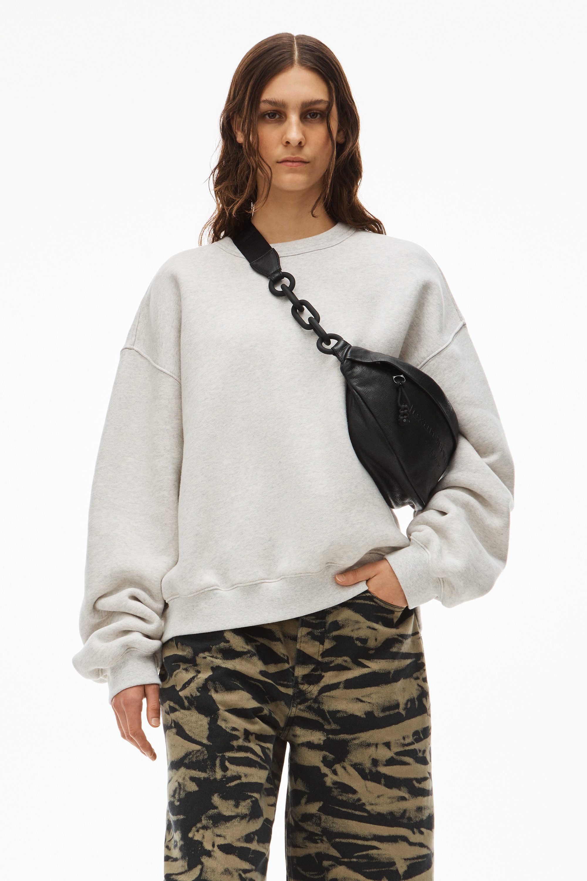 Alexander Wang PRIMAL FANNY PACK IN TUMBLE MOTO LEATHER