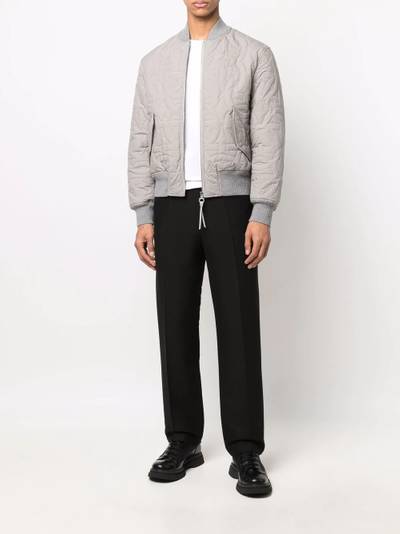 Salvatore Ferragamo Gancini-logo bomber jacket outlook