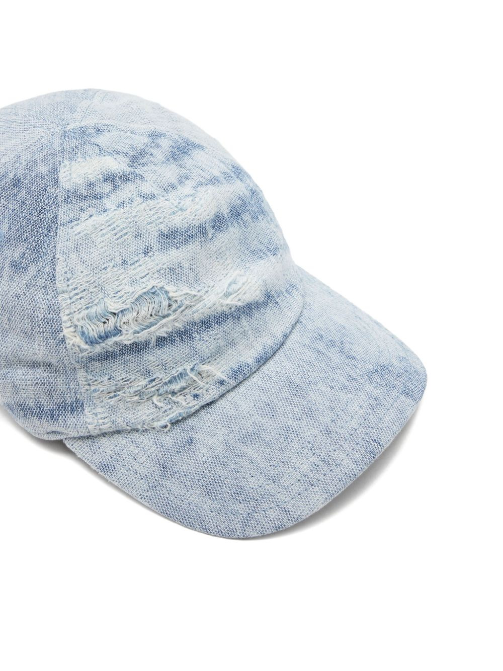 distressed-denim baseball cap - 3