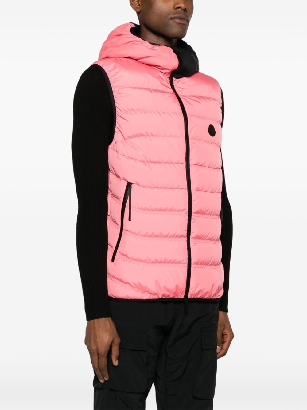 logo-patch puffer gilet - 3