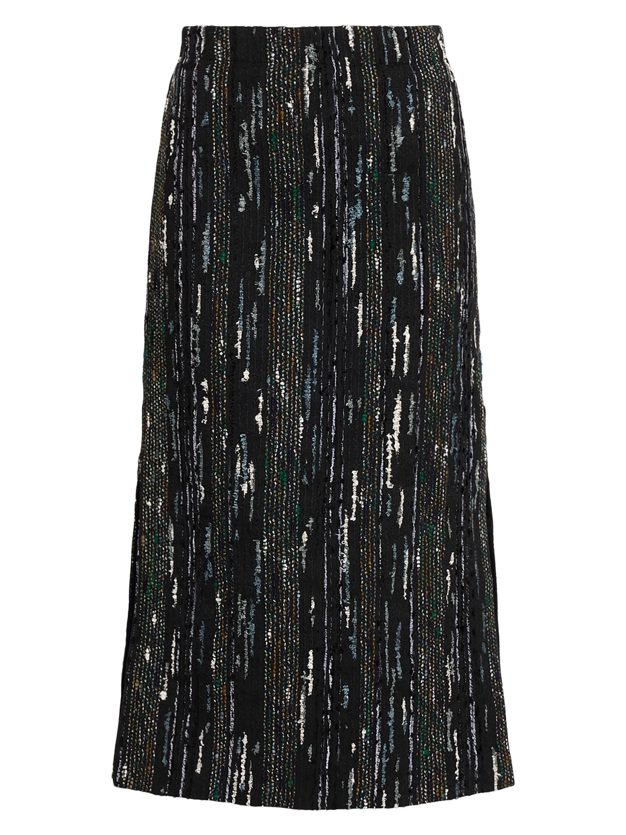 Women's Avery Sequined Midi-Skirt - Black - 1