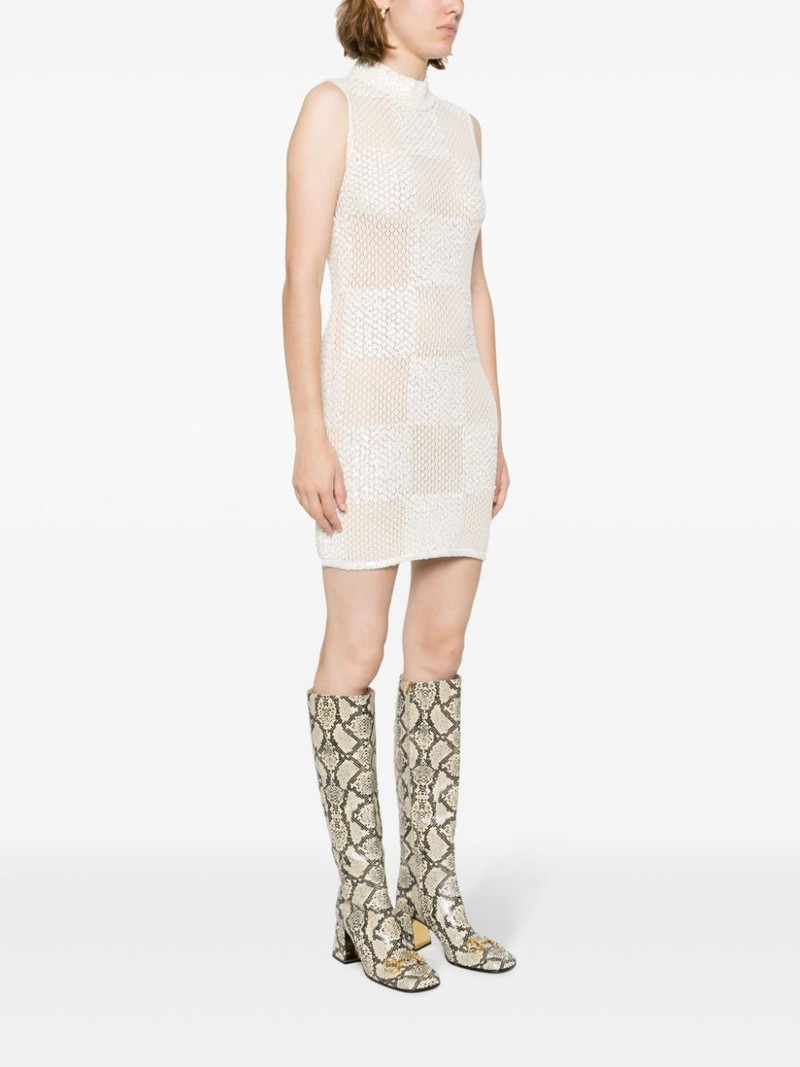 sequin-embellished knit dress 3