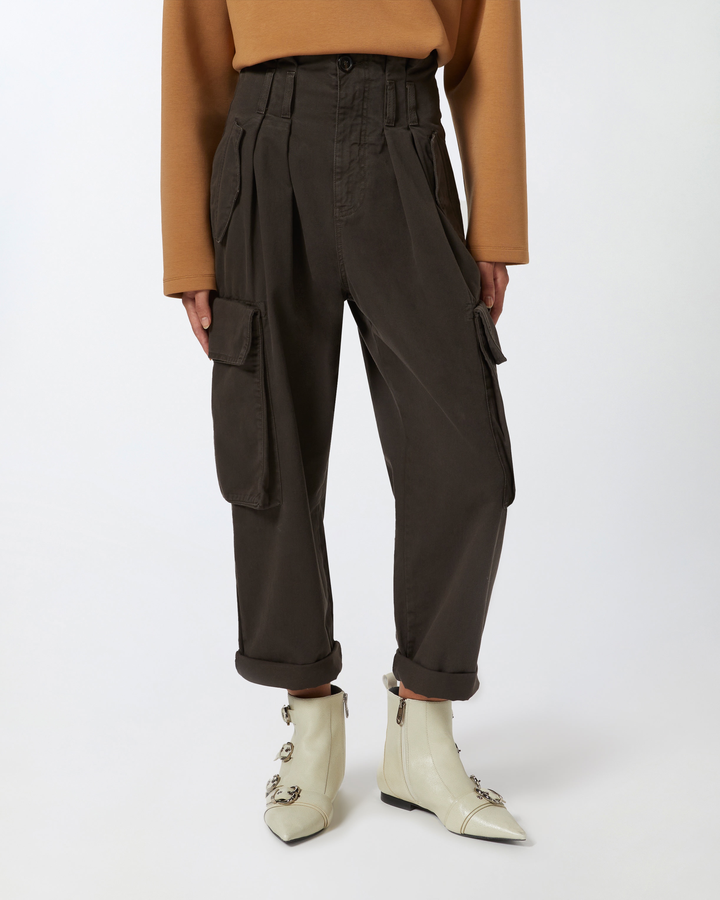 OVERSIZE CARGO TROUSERS WITH BELT - 3