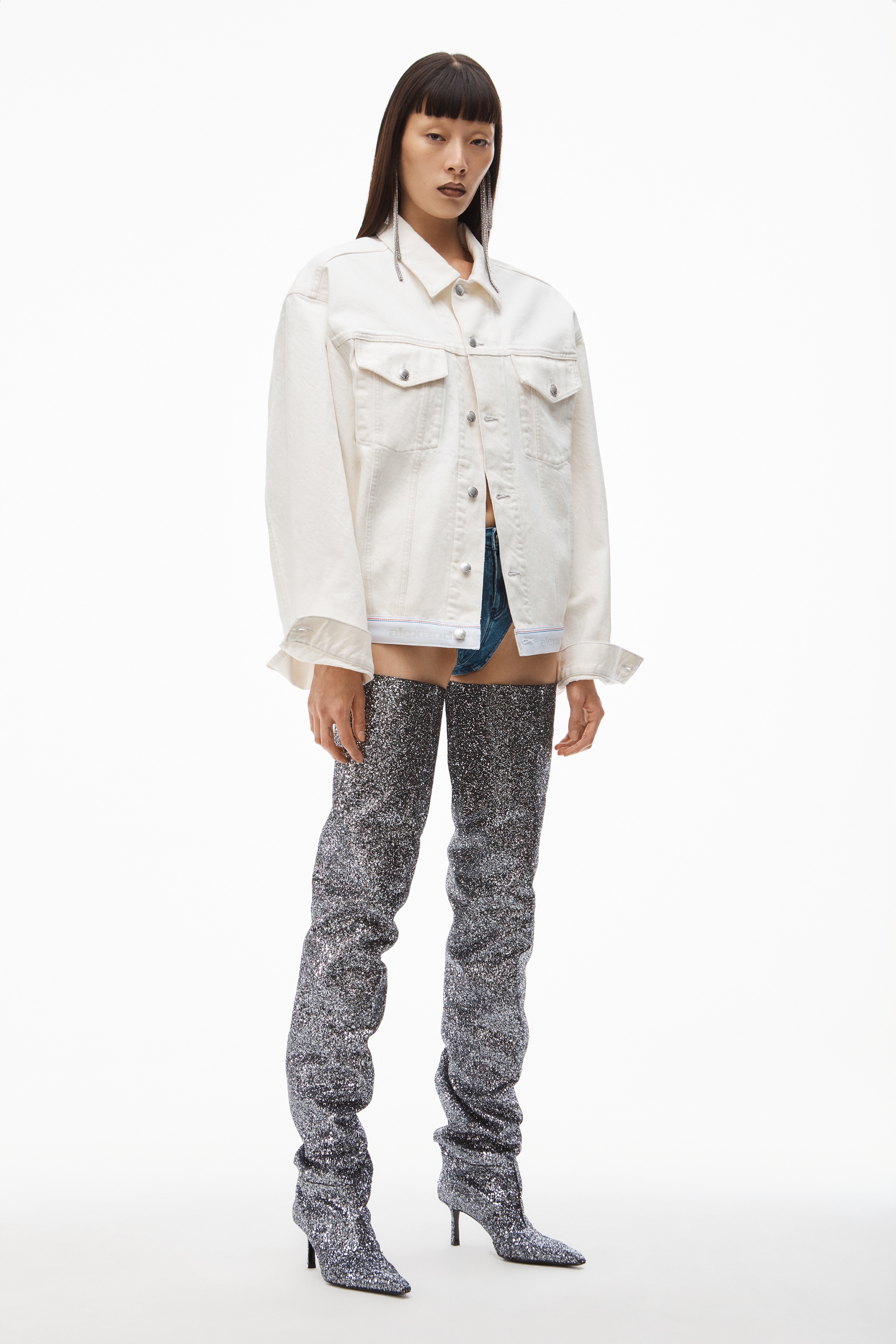 LOGO TRUCKER JACKET IN NATURAL DENIM - 2