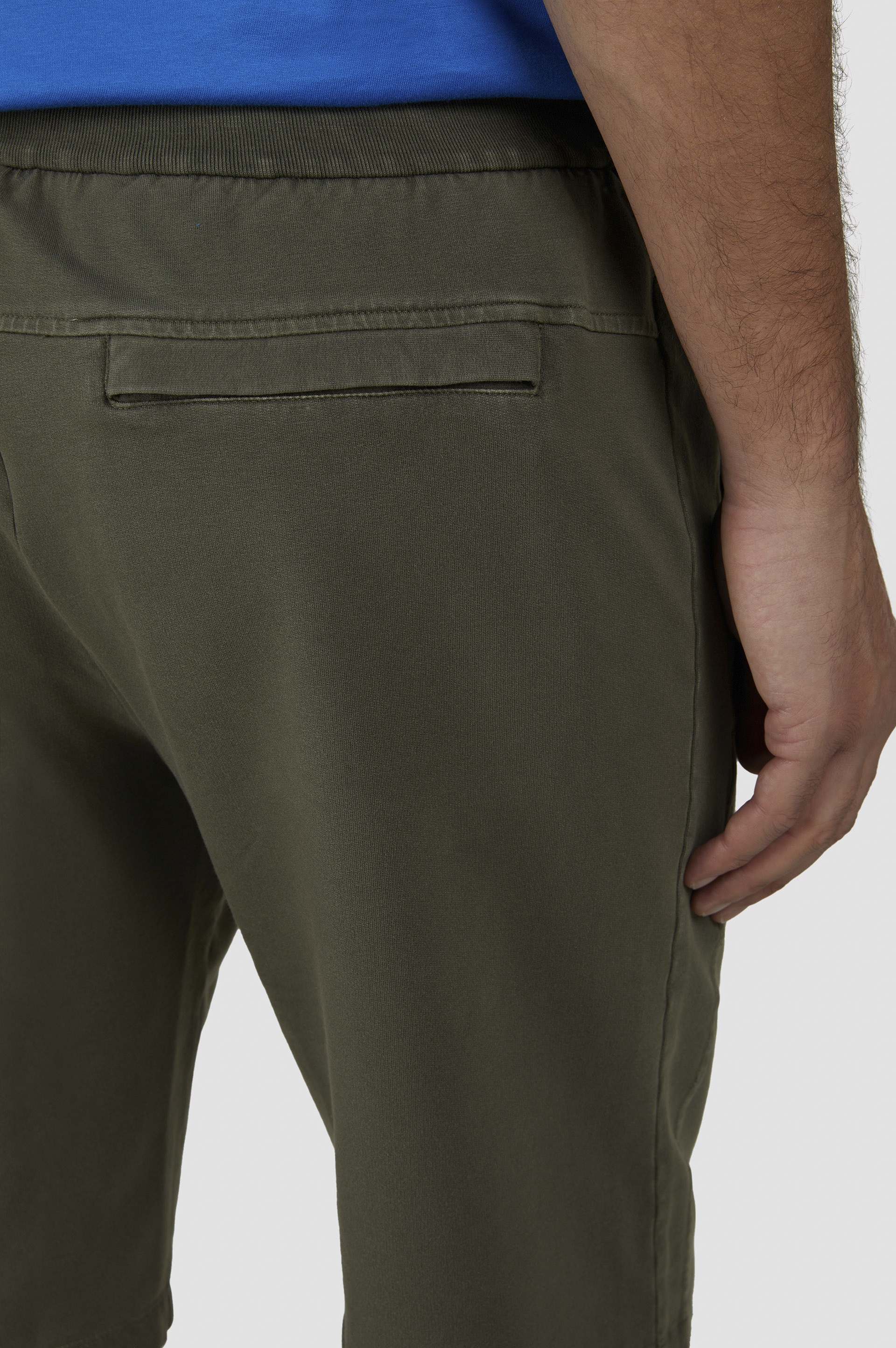 GARMENT-DYED BERMUDA IN X-SOFT FLEECE COTTON - 4