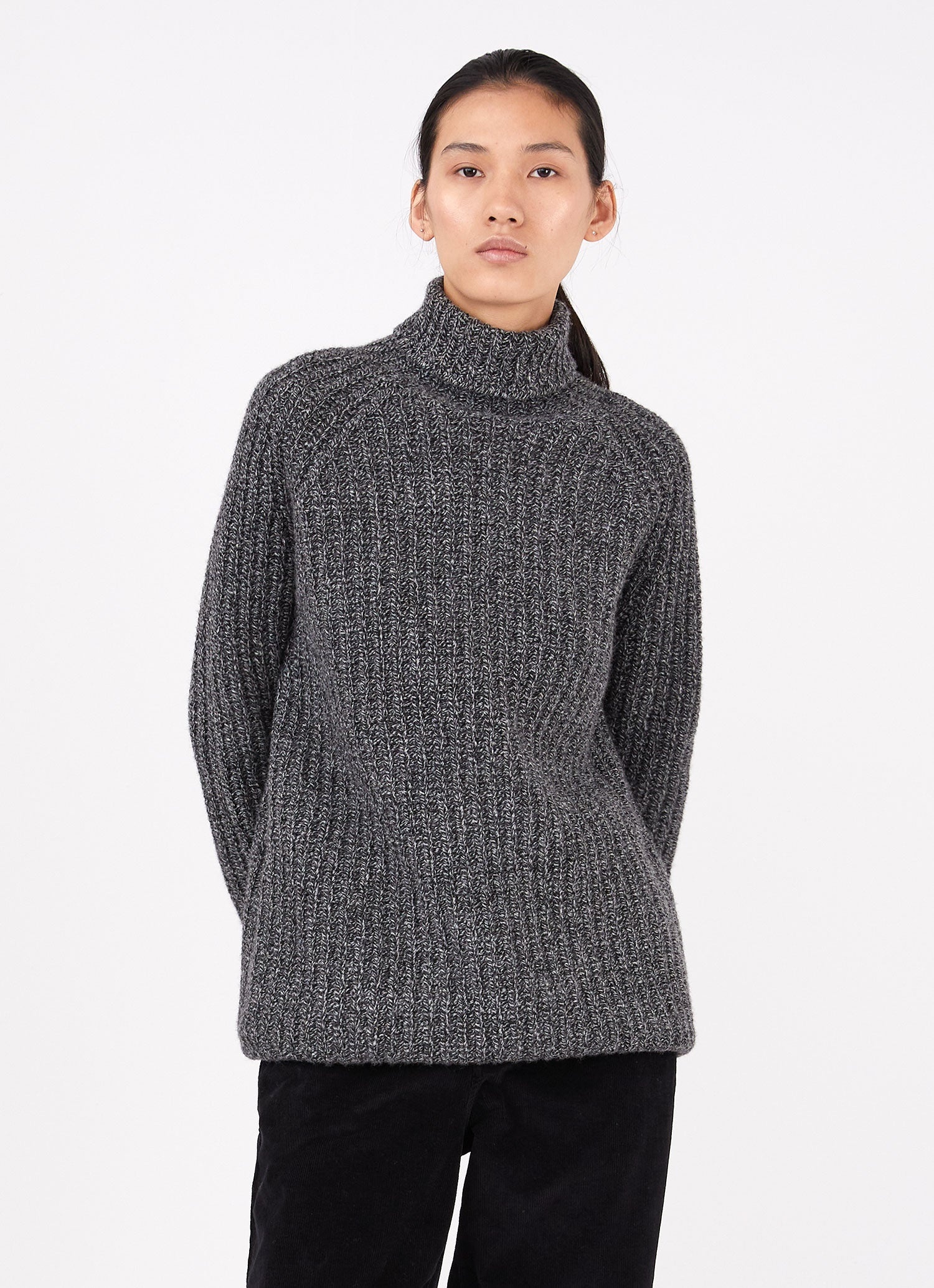 Chunky Roll Neck Jumper - 2