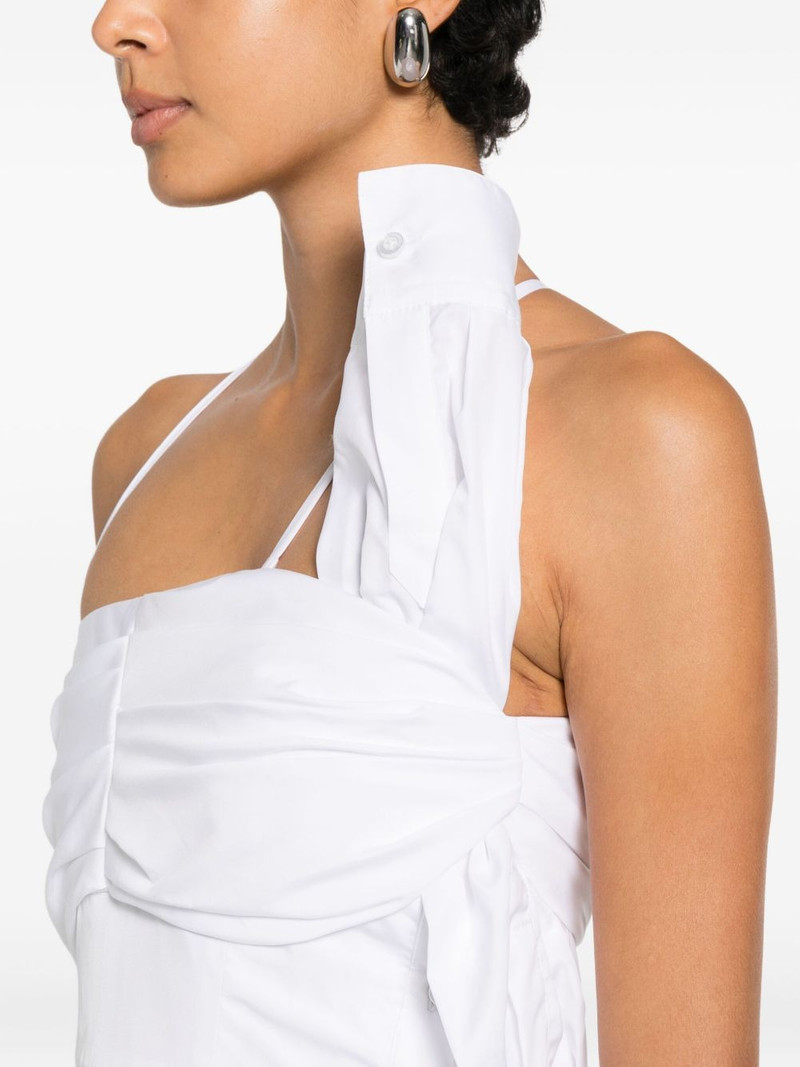 bow drape midi dress 5