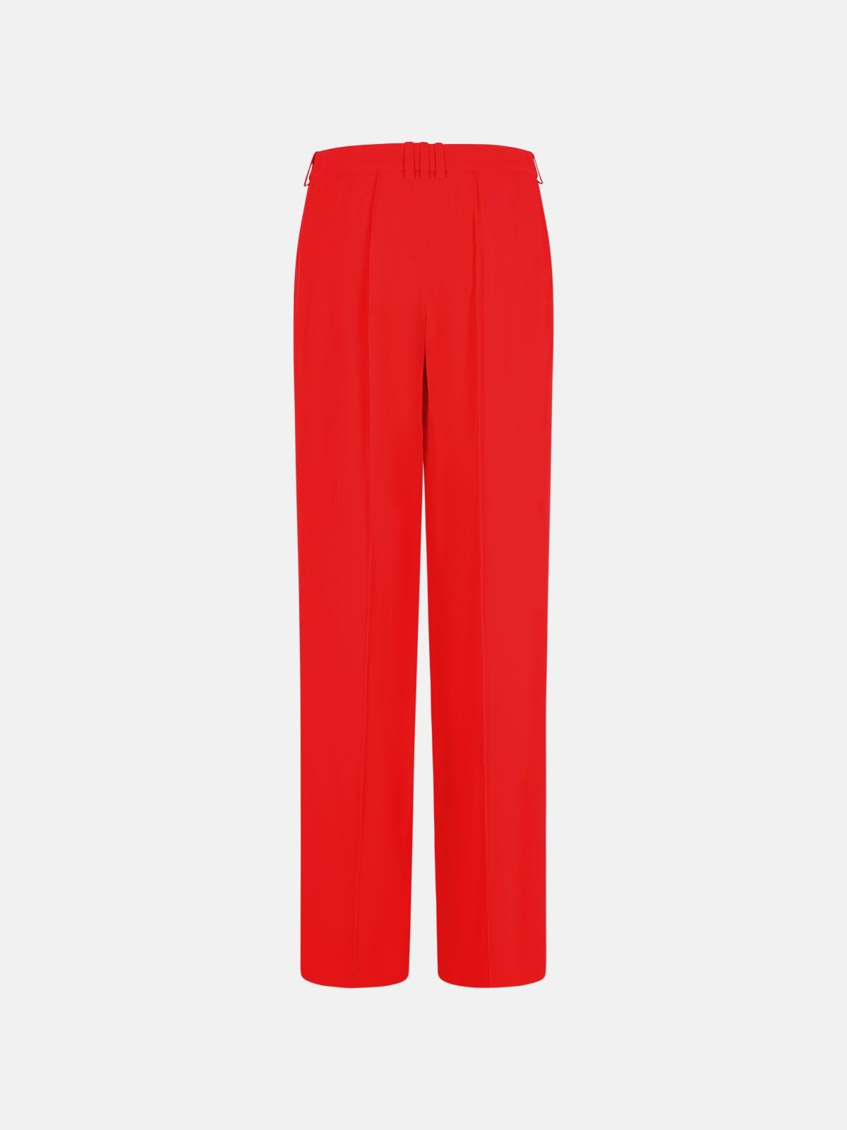 'TAILORING' RED VISCOSE BLEND PANTS - 3
