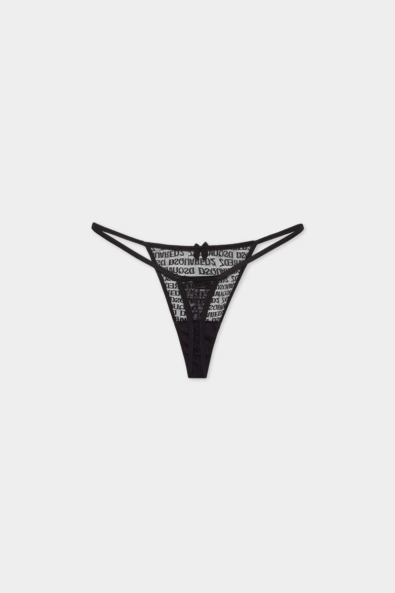 ALLOVER LOGO THONG - 2