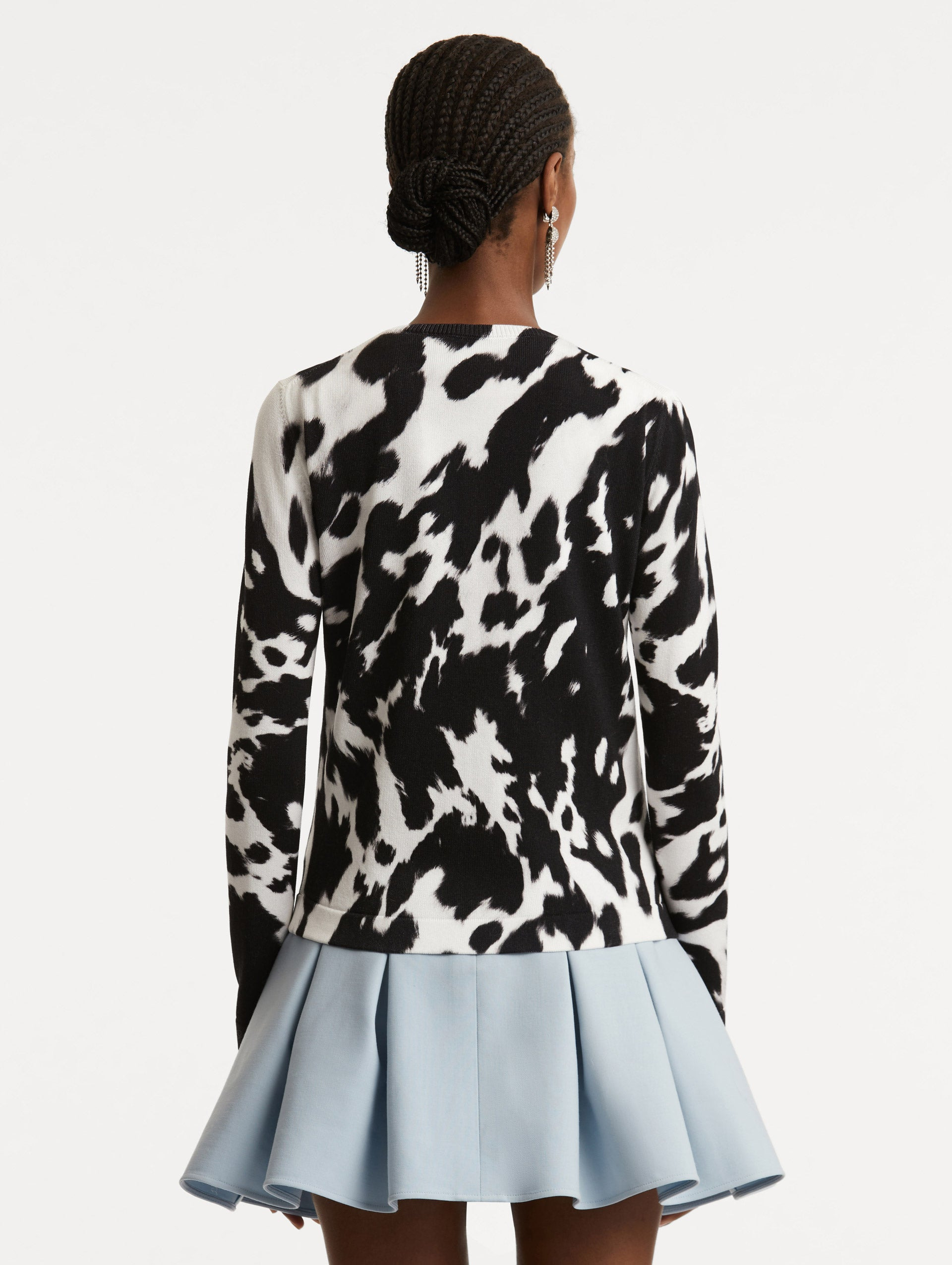 COWHIDE PRINTED CARDIGAN - 3