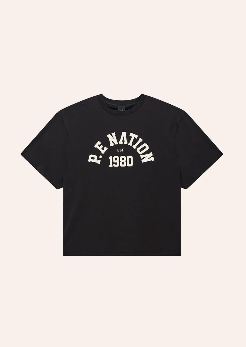 ESTABLISHED OVERSIZED SHORT SLEEVE TEE IN BLACK - 1