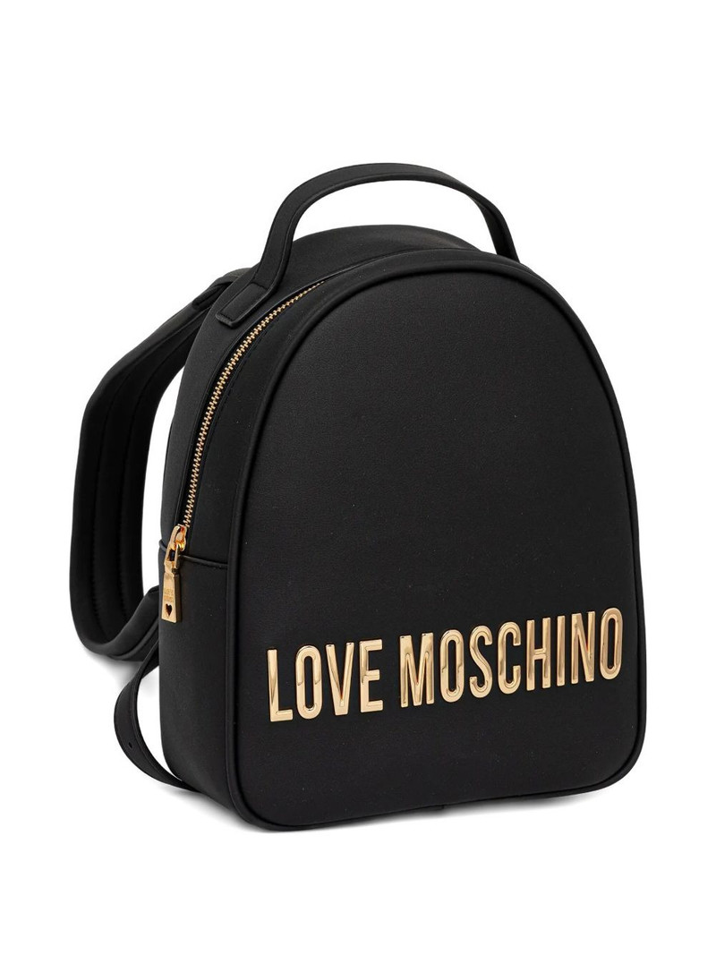 Moschino logo-lettering backpack outlook