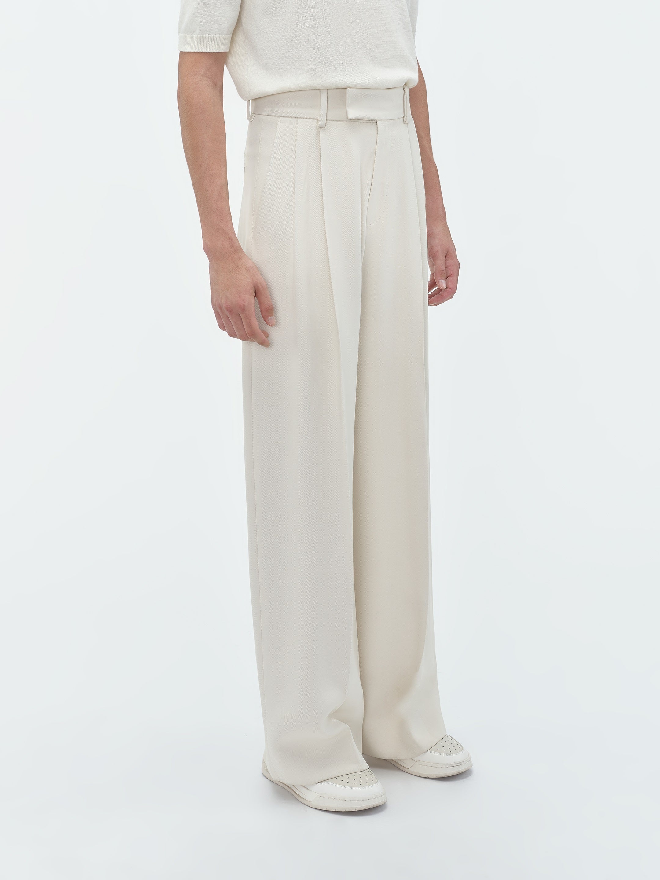DOUBLE PLEATED PANT - 4