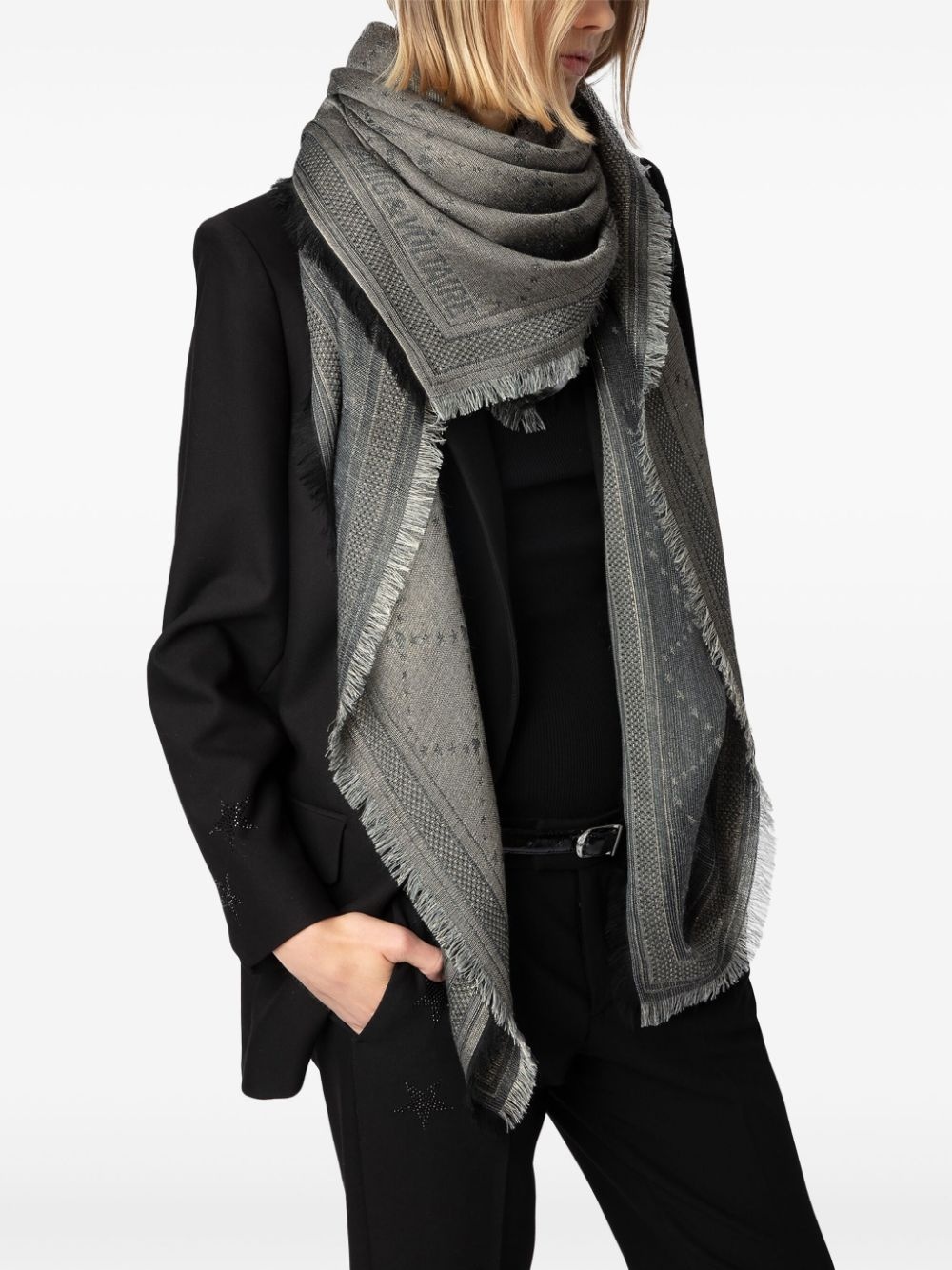 Glenn monogram scarf - 4