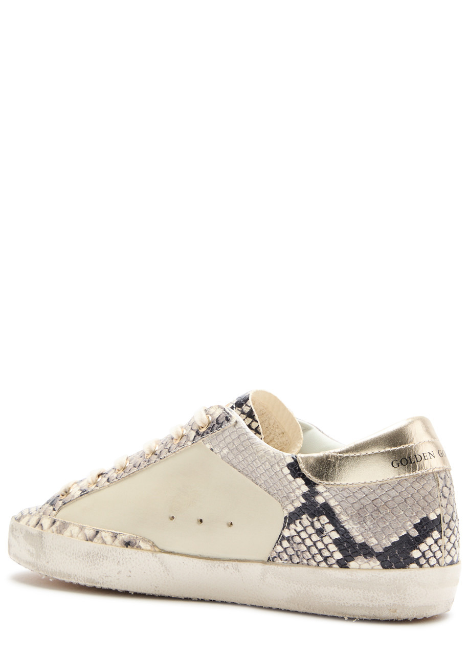 Golden Goose Super-Star Python-effect Panelled Leather Sneakers - 2