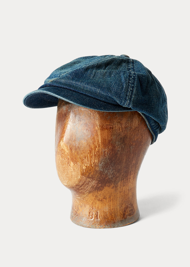 Indigo Denim Newsboy Cap 1
