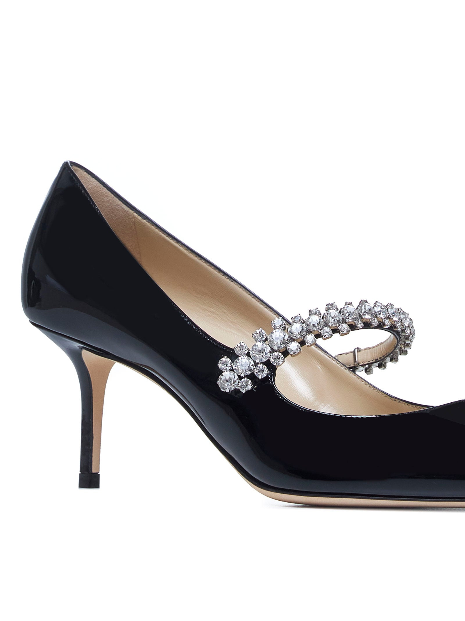 Bing crystals patent leather pumps - 4