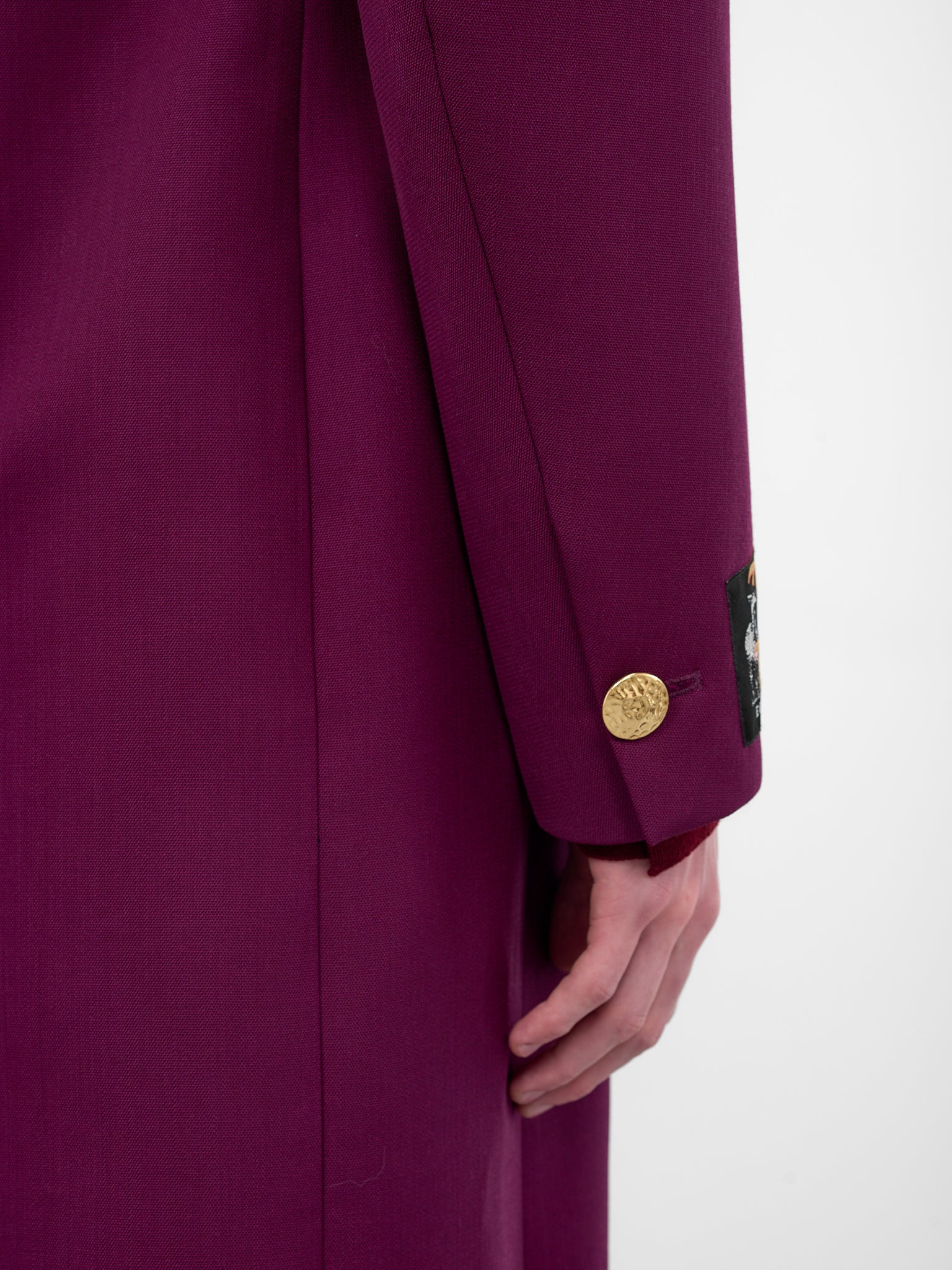 Fuchsia Tailored Long Coat - 5