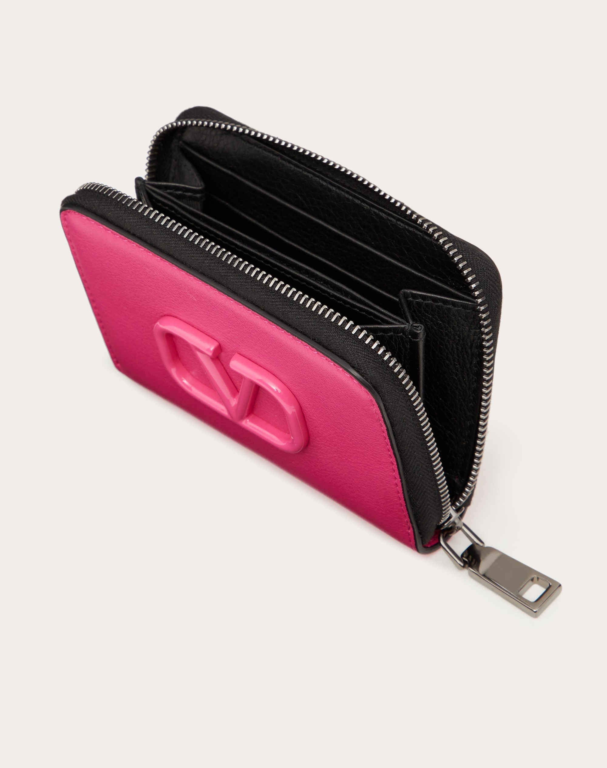 LACQUERED VLOGO SIGNATURE WALLET WITH NECK STRAP - 6