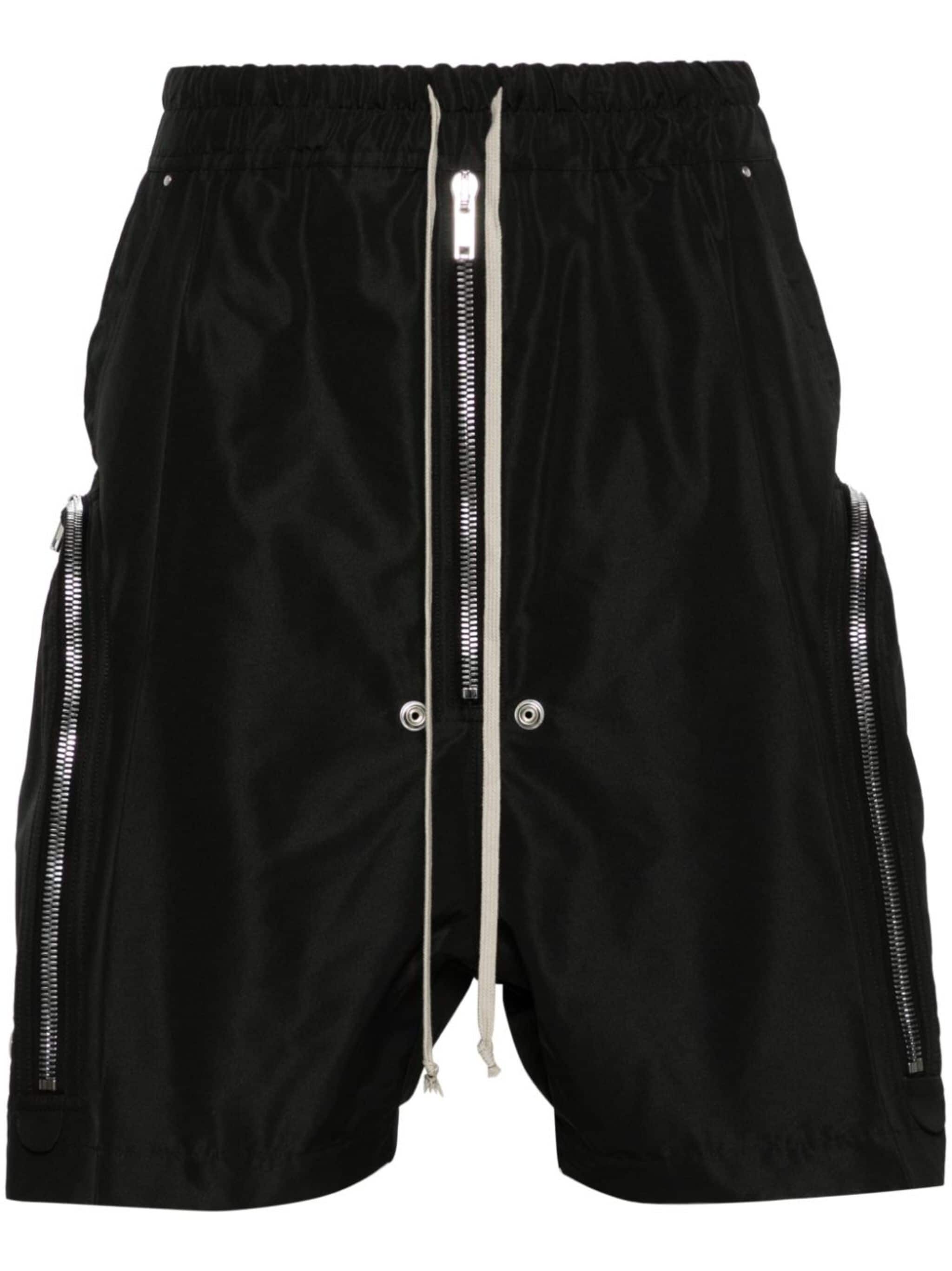 zip-pocket poplin shorts - 1
