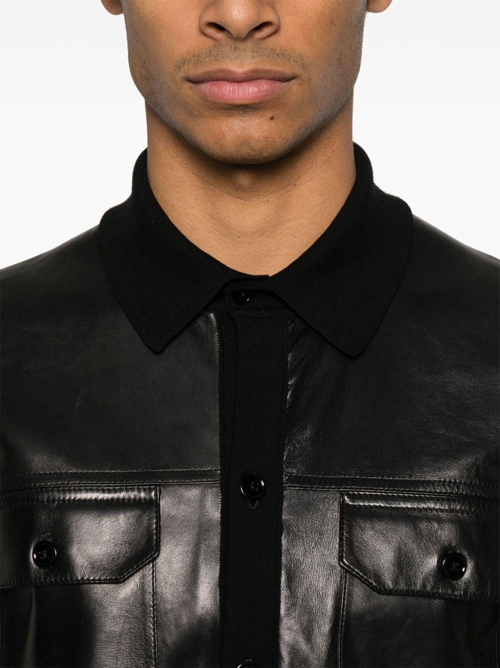 panelled shirt - 5