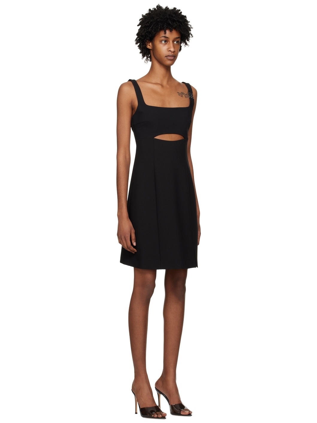 Black Slim-Fit Minidress - 2