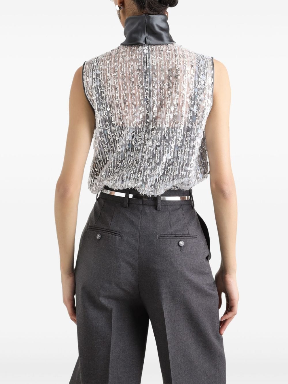 sequin embellished top - 3