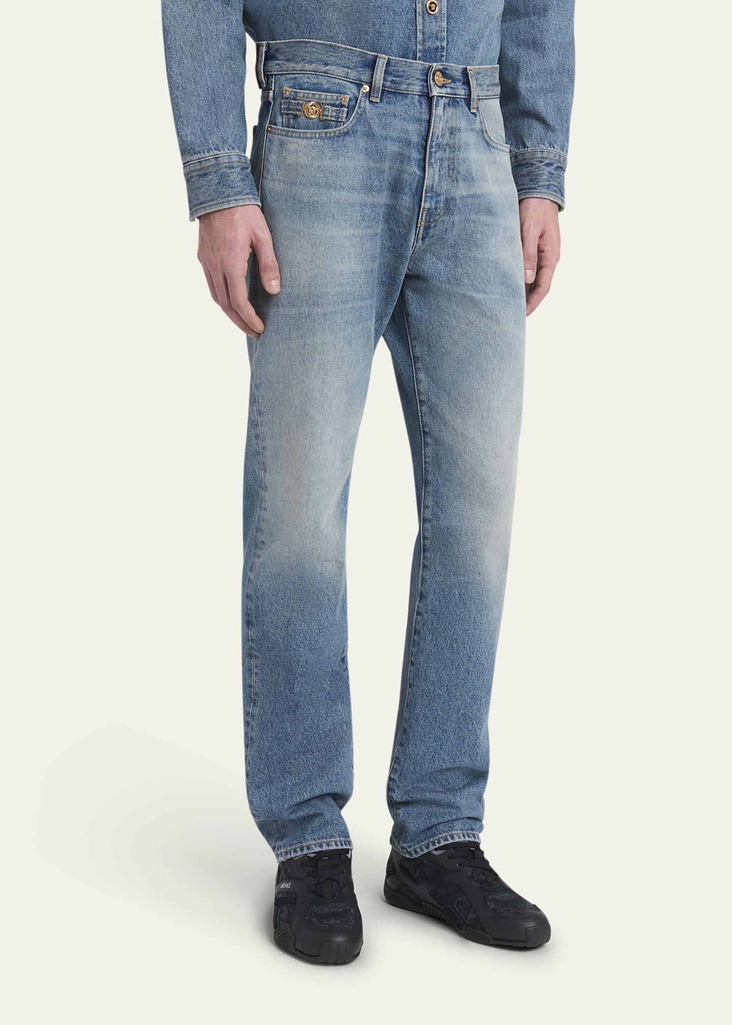 Men's Medusa Straight-Leg Jeans - 4