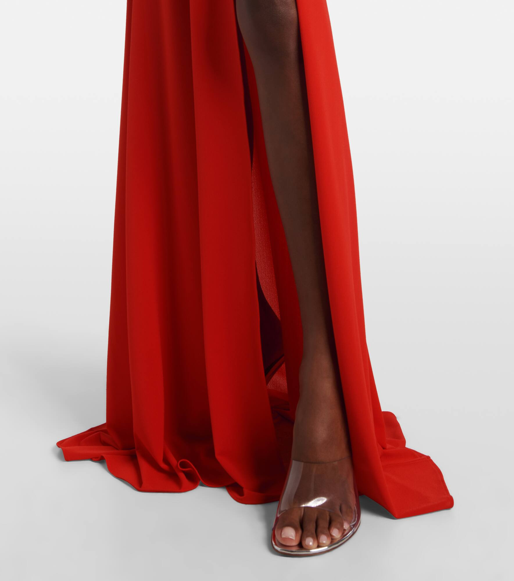 Gathered crêpe jersey gown - 6