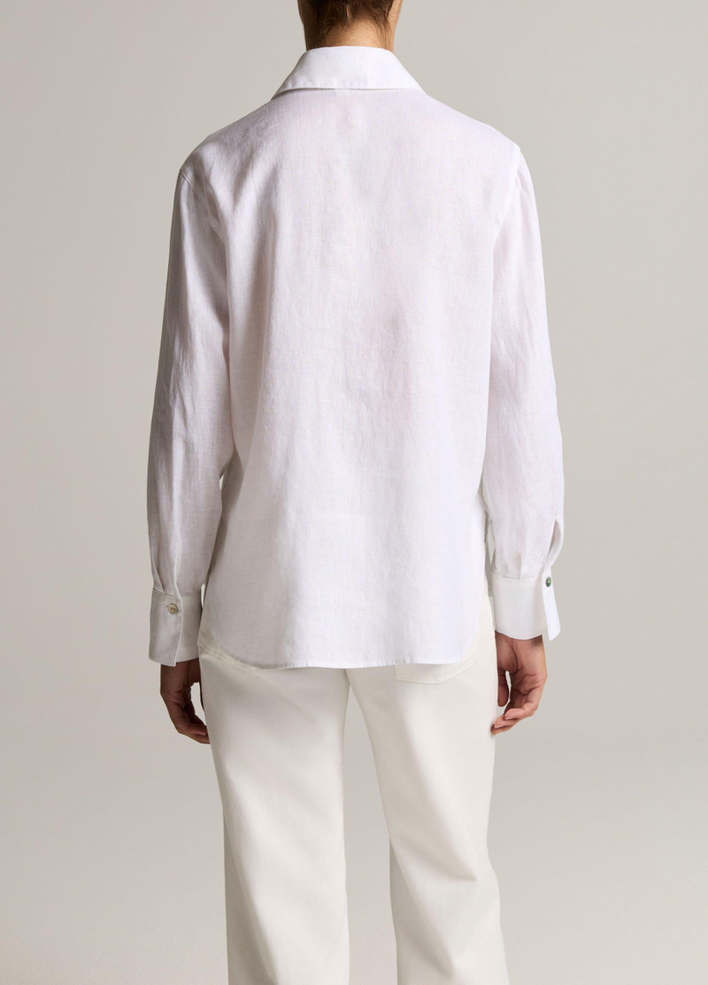 Vince Linen Button-Front Shirt outlook