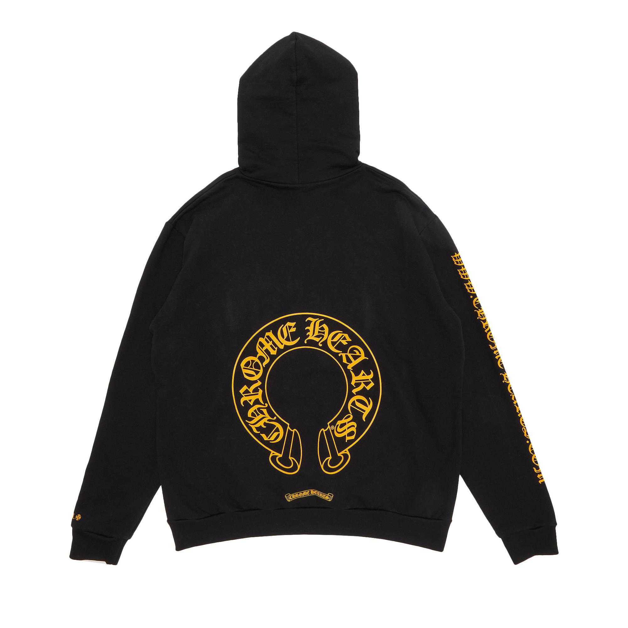 Chrome Hearts Online Exclusive Hoodie 'Black/Yellow' - 2