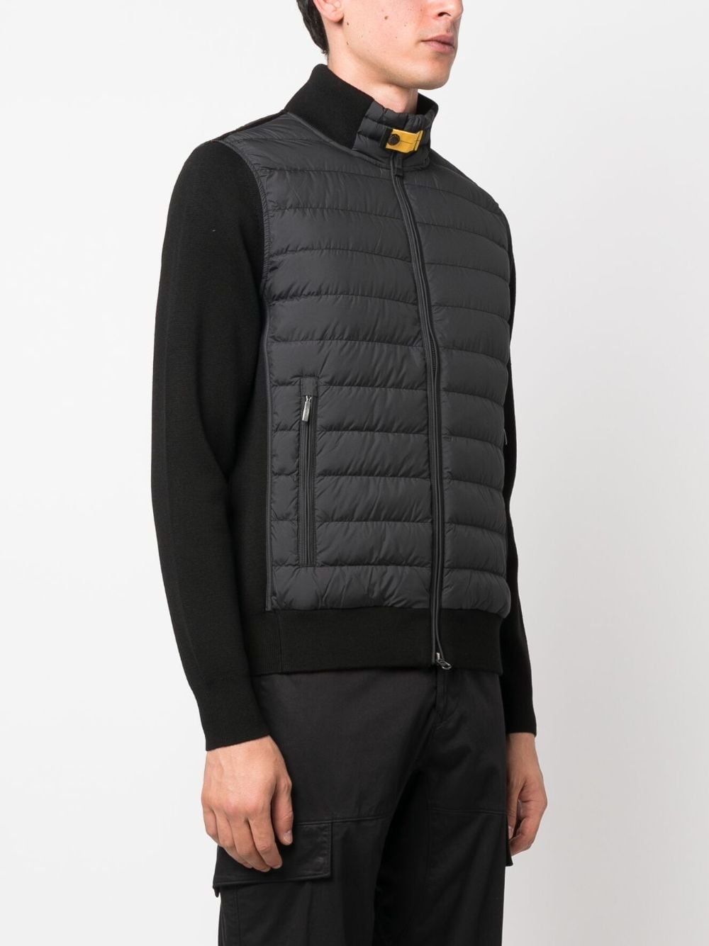 funnel-neck zipped padded jacket - 3