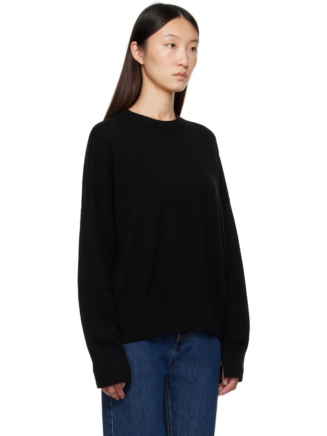 Black Anaa Cashmere Sweater - 2