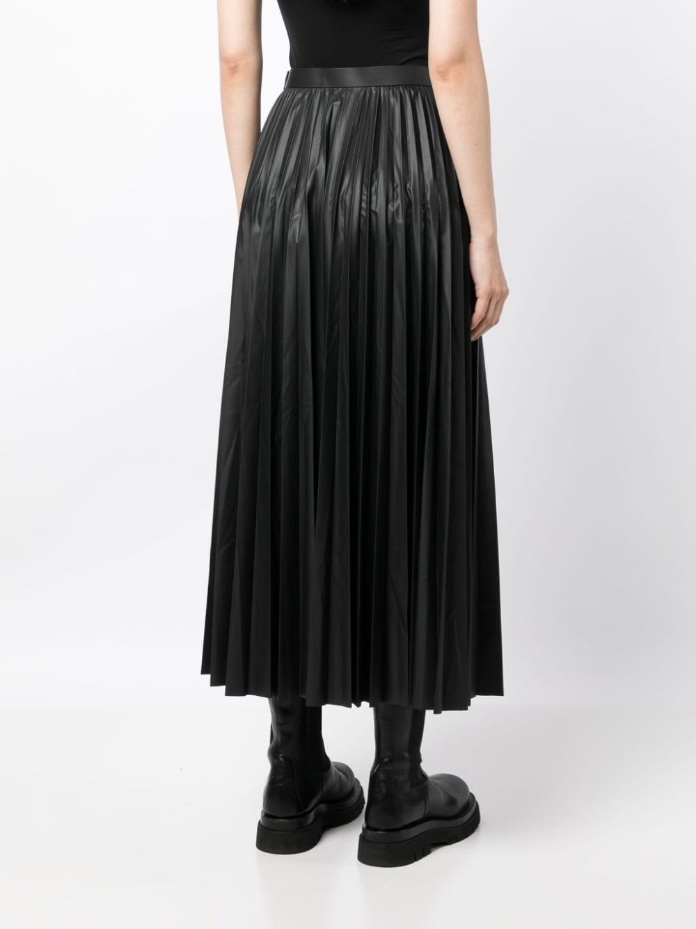 high-waist pleated skirt - 4