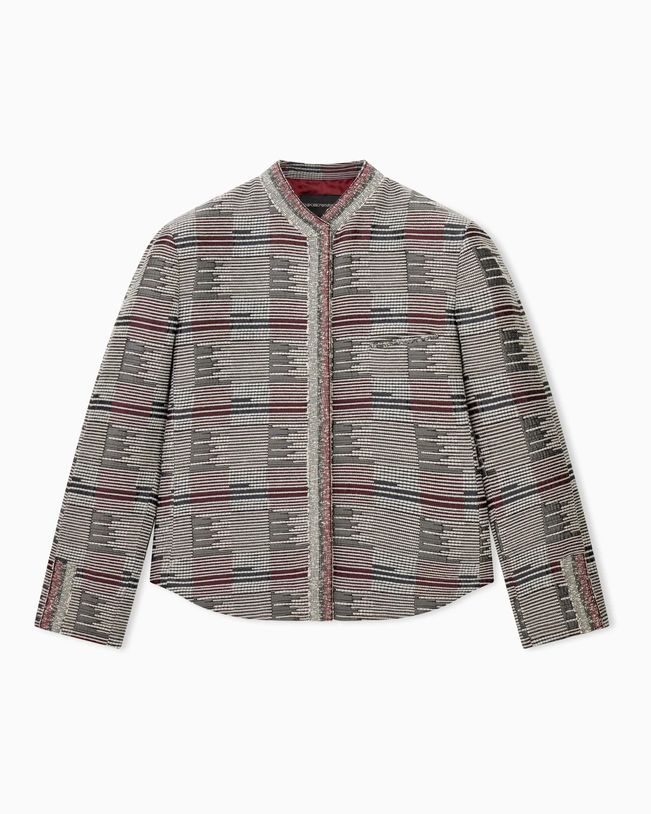 BLAZER WITH IRREGULAR GEOMETRY JACQUARD IN REGULAR FIT - 1