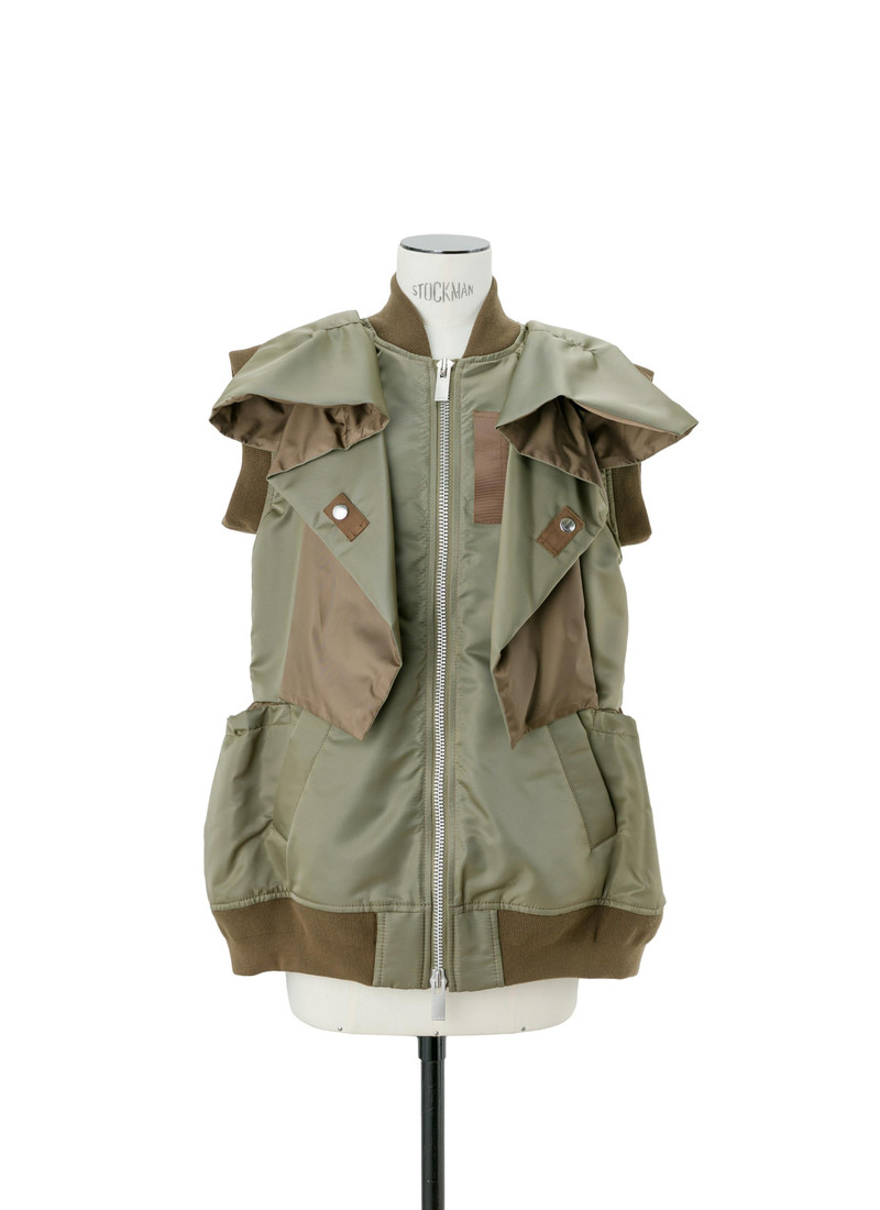 sacai Nylon Twill Vest outlook